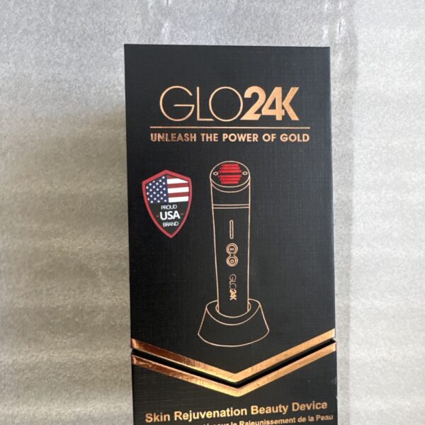 GLO24k Red Light LED Rejuvenation Device with Heat/ vibration + Hydra Gel