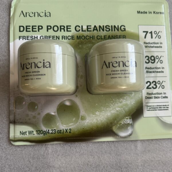 Arencia Fresh Green Rice Mochi Cleanser 2.11 fl oz, 1-pack