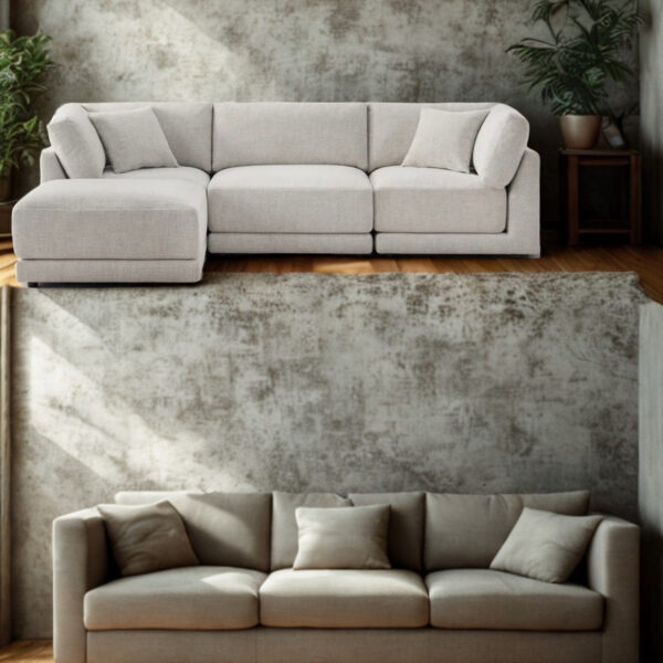 Dayna 4-piece Fabric Modular Sectional