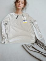 Womens long - sleeve kinit top