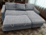 Coddle Cameron Convertible Sofa with Reversible Chaise and Storage, Gray - Image 3