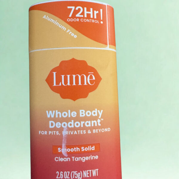 Lume Whole Body Deodorant Clean Tangerine 2.6oz Aluminum-Free Solid Stick