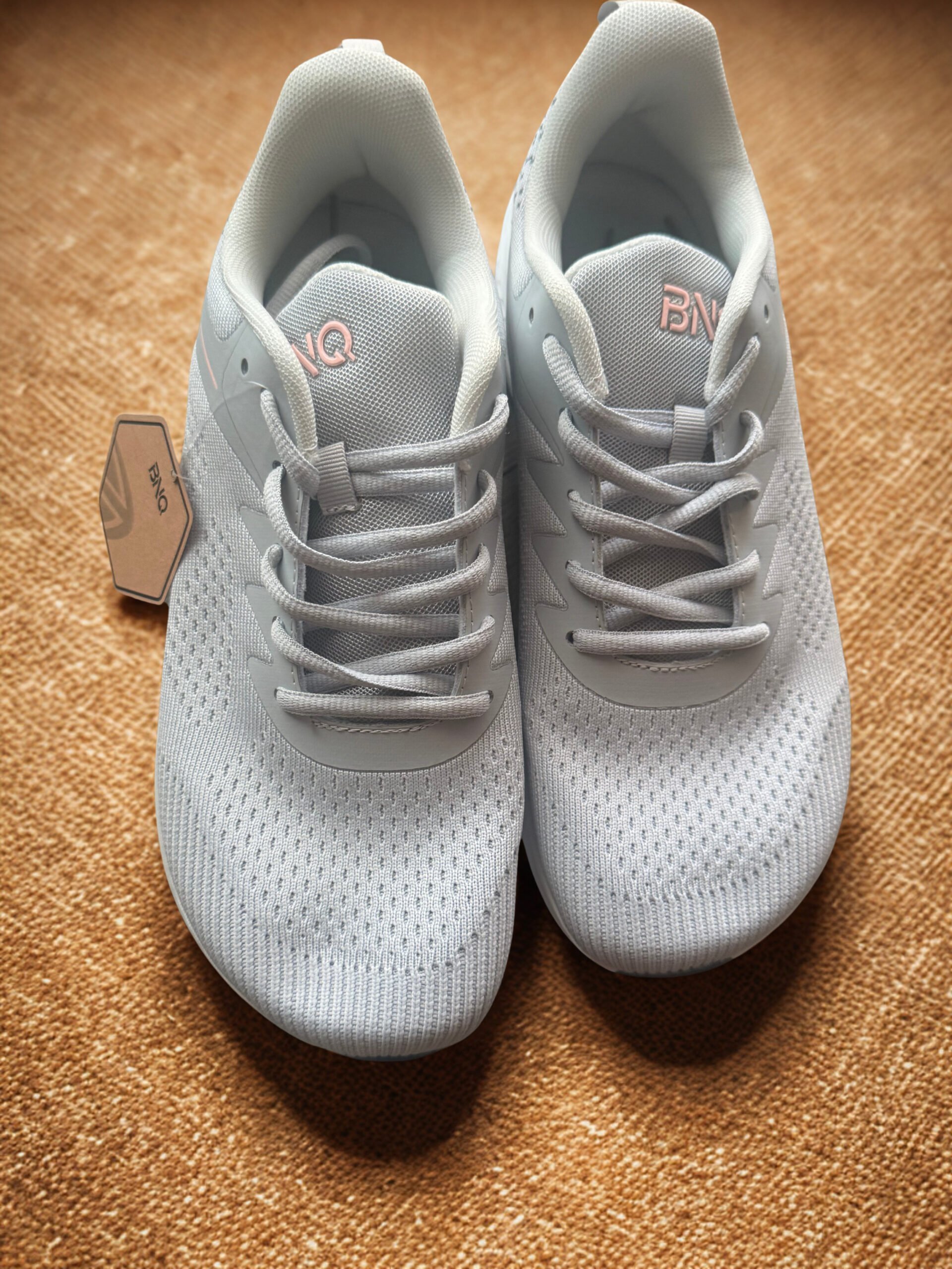 IMG_8720 Women's Lightweight White Mesh Walking Sneakers – Comfortable Lace-Up Casual Athletic Shoes - Image 1
